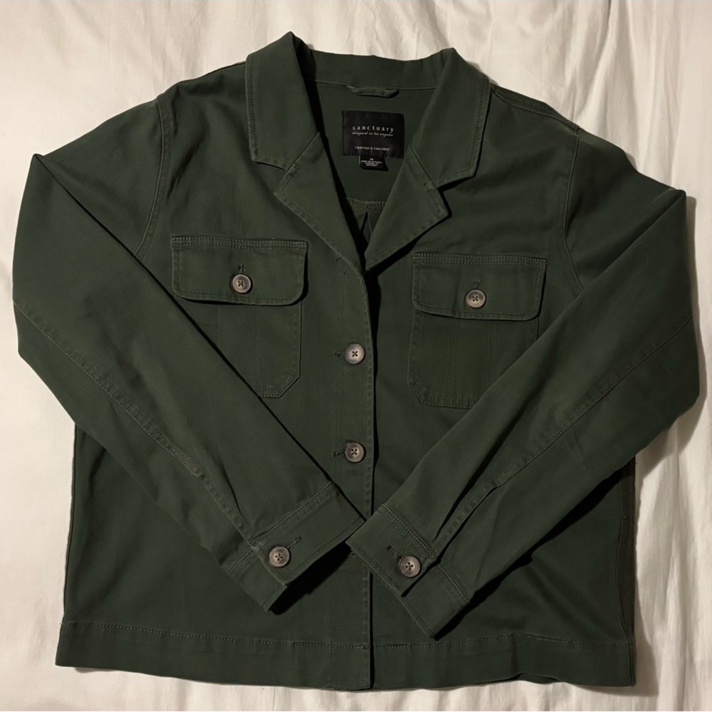 Sanctuary jacket, dark olive green